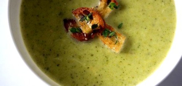 Куриный суп-пюре с брокколи