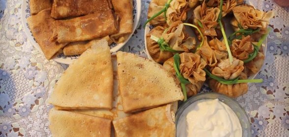 Тонкие румяные блинчики на скорую руку