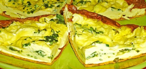 Омлет со сметаной и петрушкой