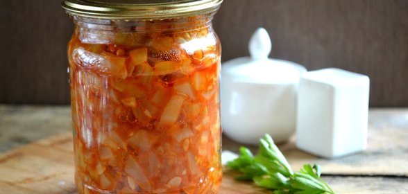 Кабачковая икра с болгарским перцем на зиму