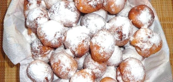 Творожные пончики с корицей и маком