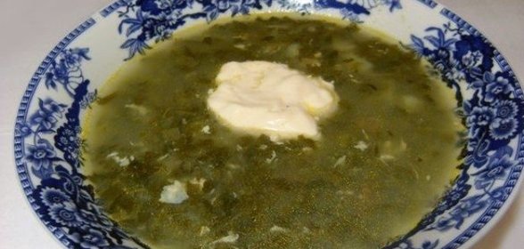 Суп из консервированного щавеля