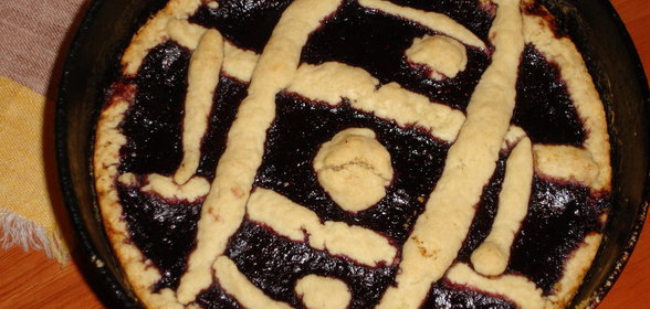 Пирог с черникой (или с вареньем)