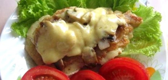 Свинина с белыми грибами
