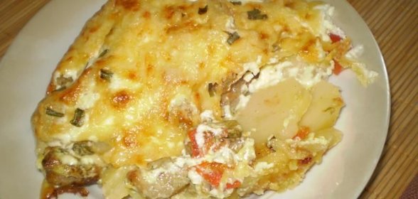 Картошка жареная с мясом