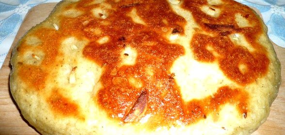 Быстрый хлебушек с чесночком