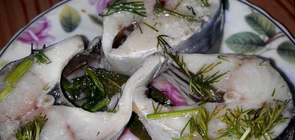 Скумбрия в горчичном маринаде
