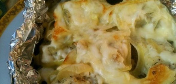 Грибная похлебка с чесноком