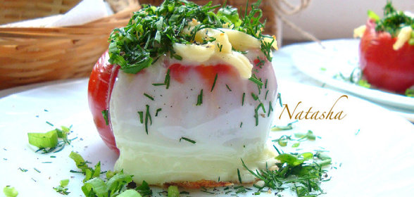 Яичница в помидоре-завтрак