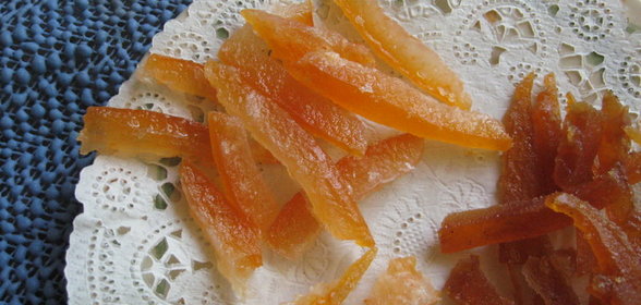 Цукаты из грейпфрутовых корочек