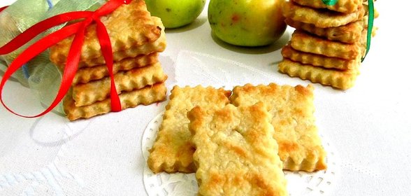 Постное яблочное печенье