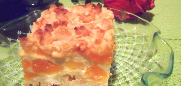 Тёртый пирог с курагой и абрикосовым вареньем к дню рождения Оленьки (pinkflamingo1962)