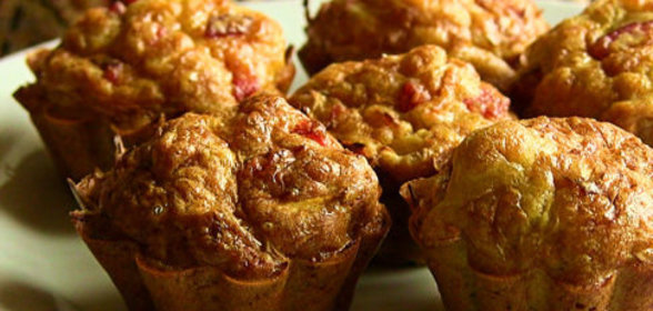 Капустные кексики с колбасой