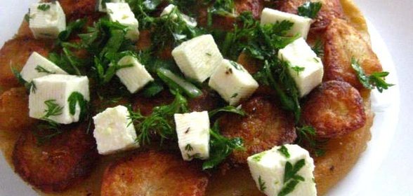 Тарт с картофелем и сыром