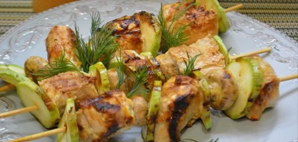 Куриные шашлычки в имбирно-цитрусовом маринаде