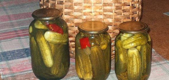 Огурцы консервированные хрустящие