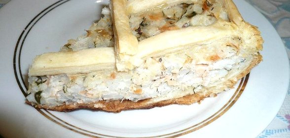 Пирог с консервированной горбушей