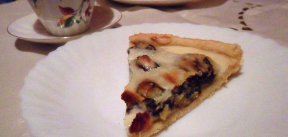 Тарт с сухофруктами и сметанной заливкой