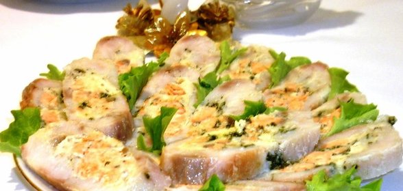 Рулет рыбный с начинкой из рыбы