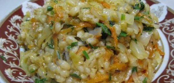 Перловка с квашеной капустой