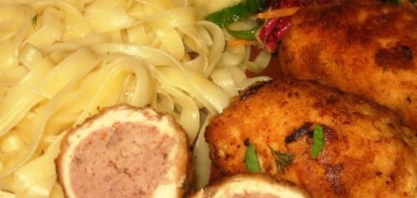 Гренки с ветчиной