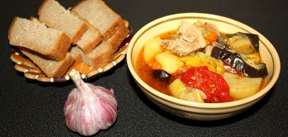 Хашлама из говядины с картошкой