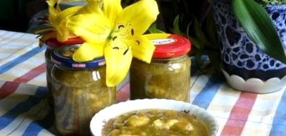 Варенье из ревеня с бананом