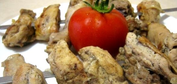 Шашлык из курицы с уксусом