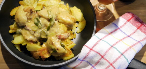 Hamburger Pannfisch (Жареная картошка с рыбой по гамбургски)