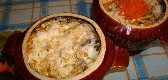 Курочка в горшочке