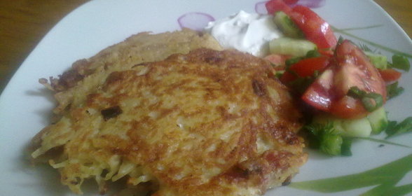 Драники с беконом и мускатным орехом