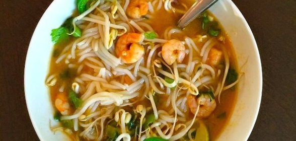 Вьетнамский суп с креветками