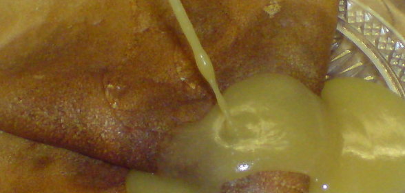 Сладкое мясо с фруктами