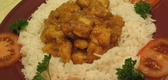 Курица в кунжуте