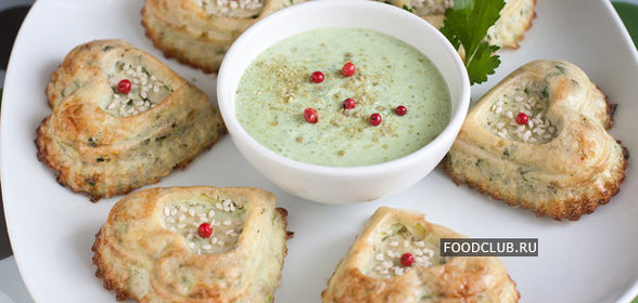 Сердечки из кабачков