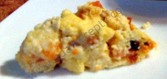 Вкусная творожная запеканка в микроволновке