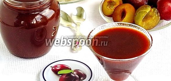 Сливовый джем с бананами и орехами