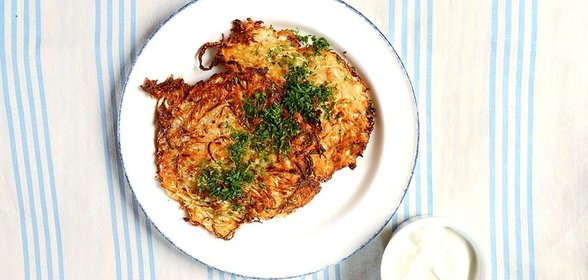 Драники с квашеной капустой