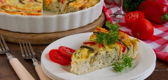 Рисовая запеканка «Летний цветок»