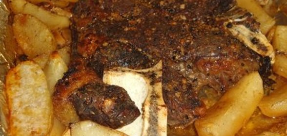 Мясо с Фенхелем,Чесноком и Картофелем ! ! !