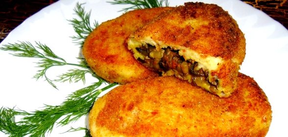 Постные картофельные зразы