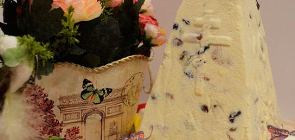 Салат из мяса гребешка под овощным маринадом с томатом