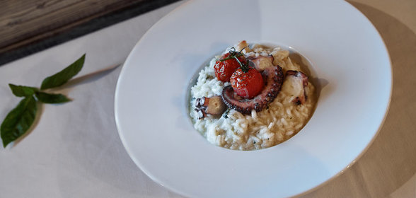 Ризотто с осьминогом