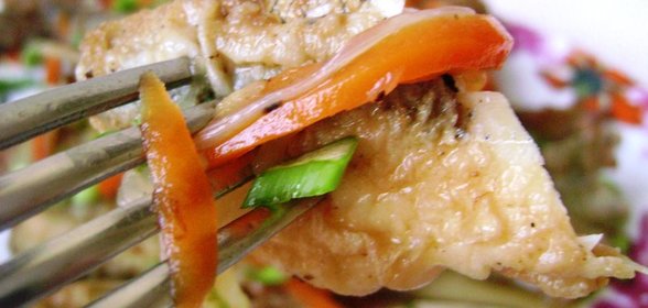 Жареная корюшка в пикантном маринаде