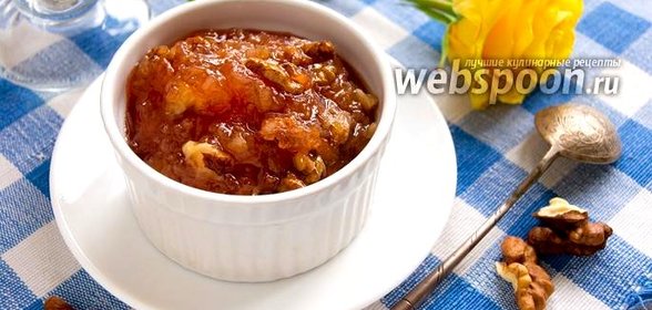 Варенье из айвы с орехами