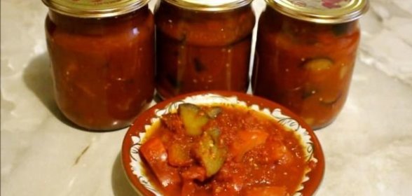 Лечо из перца с баклажанами (на зиму)