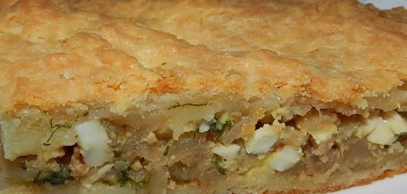 Пирог с капустой и яйцом в духовке