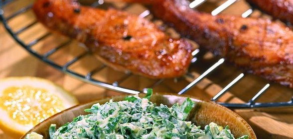 Лосось в лимонном маринаде