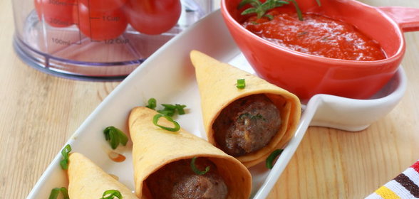 Мини-люля из баранины, запеченные в лаваше