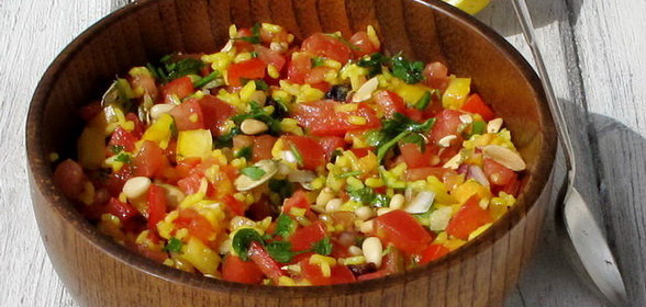 Яркий рисовый салат из Австралии